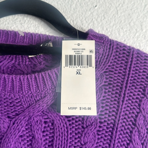 Lauren Ralph Lauren black label cable knit sweater size XlArge new - Picture 5 of 11